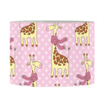 Giraffe With Scarf Pattern Print Drum Lamp Shade