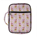 Giraffe With Scarf Pattern Print Front Pocket Bible Bag