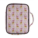 Giraffe With Scarf Pattern Print Front Pocket Bible Bag