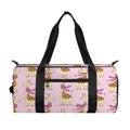 Giraffe With Scarf Pattern Print Gym Bag