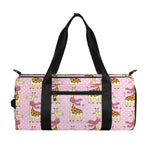 Giraffe With Scarf Pattern Print Gym Bag