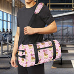 Giraffe With Scarf Pattern Print Gym Bag