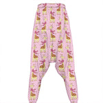 Giraffe With Scarf Pattern Print Hammer Pants