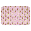 Giraffe With Scarf Pattern Print Indoor Door Mat