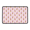 Giraffe With Scarf Pattern Print Kitchen Mat