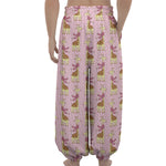 Giraffe With Scarf Pattern Print Lantern Pants