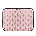 Giraffe With Scarf Pattern Print Laptop Sleeve