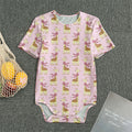 Giraffe With Scarf Pattern Print Men's Bodysuit