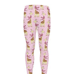 Giraffe With Scarf Pattern Print Men's leggings