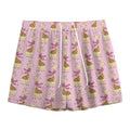 Giraffe With Scarf Pattern Print Mesh Shorts