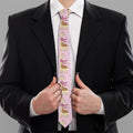 Giraffe With Scarf Pattern Print Necktie