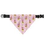 Giraffe With Scarf Pattern Print Over The Collar Dog Bandana