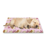 Giraffe With Scarf Pattern Print Pet Cooling Mat Cover