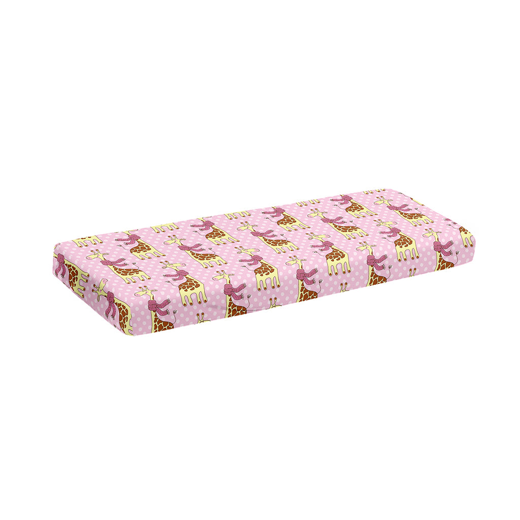 Giraffe With Scarf Pattern Print Piano Keyboard Cover