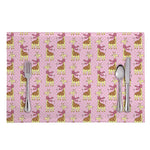 Giraffe With Scarf Pattern Print Placemat