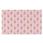 Giraffe With Scarf Pattern Print Polyester Doormat