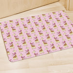 Giraffe With Scarf Pattern Print Polyester Doormat