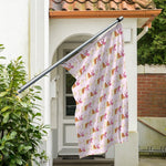 Giraffe With Scarf Pattern Print Polyester Flag