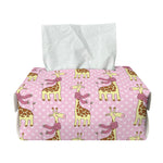 Giraffe With Scarf Pattern Print Rectangle Tissue Box Cover
