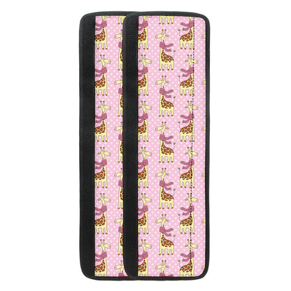Giraffe With Scarf Pattern Print Refrigerator Handle Covers