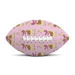 Giraffe With Scarf Pattern Print Rugby Ball