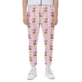 Giraffe With Scarf Pattern Print Joggers