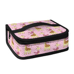 Giraffe With Scarf Pattern Print Small Lunch Bag