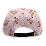 Giraffe With Scarf Pattern Print Snapback Cap