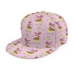 Giraffe With Scarf Pattern Print Snapback Cap