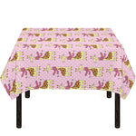 Giraffe With Scarf Pattern Print Tablecloth