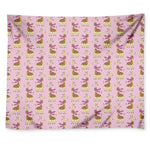 Giraffe With Scarf Pattern Print Tapestry