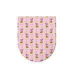 Giraffe With Scarf Pattern Print Toilet Lid Cover