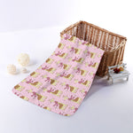 Giraffe With Scarf Pattern Print Towel