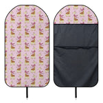 Giraffe With Scarf Pattern Print Waterproof Car Seat Cover