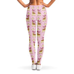Giraffe With Scarf Pattern Print Women's Leggings
