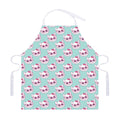 Girly Cat With Glasses Pattern Print Adjustable Apron