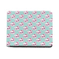 Girly Cat With Glasses Pattern Print Bifold Wallet