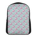 Girly Cat With Glasses Pattern Print Casual Backpack