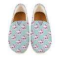 Girly Cat With Glasses Pattern Print Casual Shoes