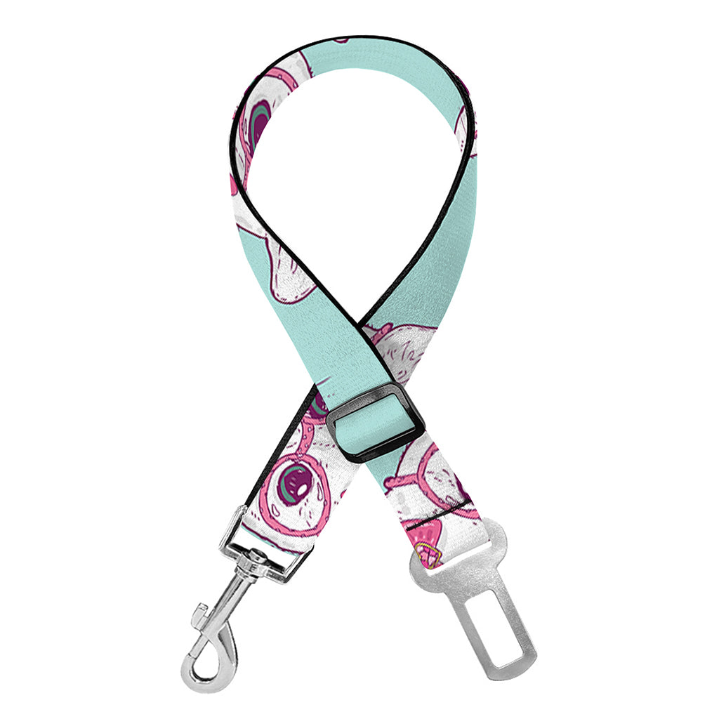Girly Cat With Glasses Pattern Print Dog Seat Belt