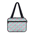 Girly Cat With Glasses Pattern Print Double Strap Bible Bag