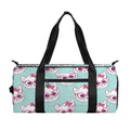 Girly Cat With Glasses Pattern Print Gym Bag