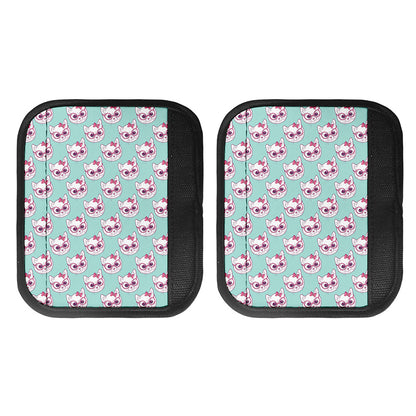 Girly Cat With Glasses Pattern Print Handle Covers