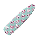 Girly Cat With Glasses Pattern Print Ironing Board Cover