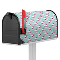 Girly Cat With Glasses Pattern Print Mailbox Cover