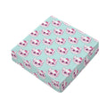 Girly Cat With Glasses Pattern Print Outdoor Seat Cushion Cover