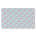 Girly Cat With Glasses Pattern Print Polyester Doormat