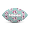 Girly Cat With Glasses Pattern Print Rugby Ball