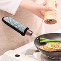Girly Cat With Glasses Pattern Print Skillet Handle Cover