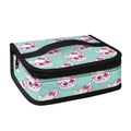 Girly Cat With Glasses Pattern Print Small Lunch Bag